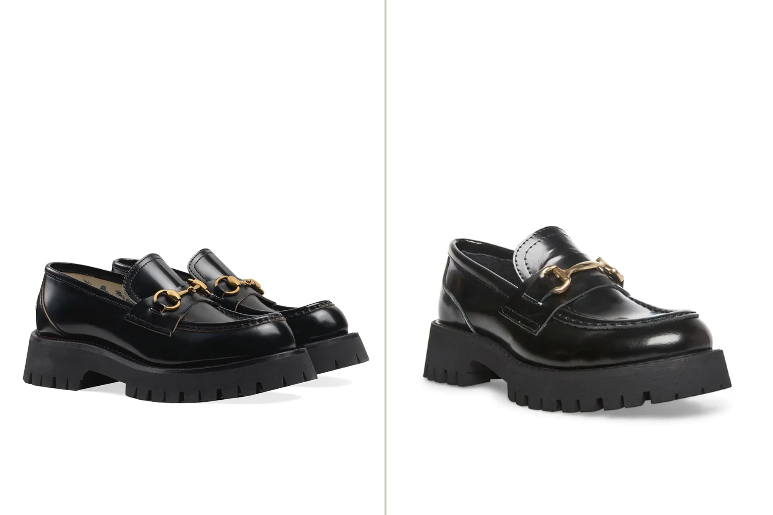Gucci Lug Sole Loafers Dupe png