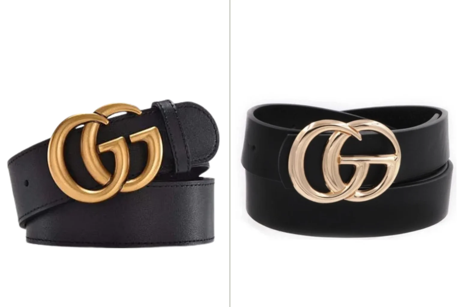 Gucci Marmont Leather Belt Dupe png