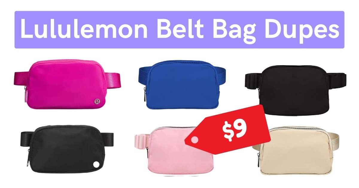 3 BEST Lululemon Belt Bag Dupes From 9 Affordabo   Lululemon Belt Bag Dupe 